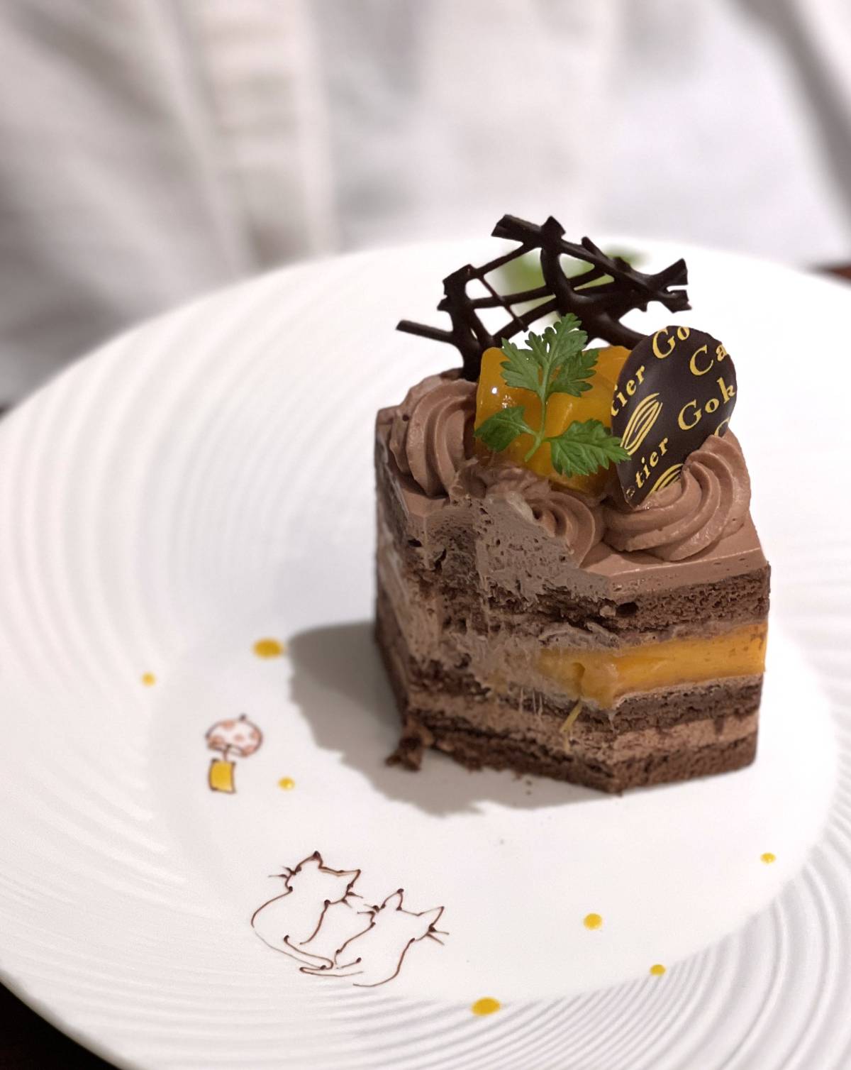 カカオティエゴカンのチョコレートケーキ