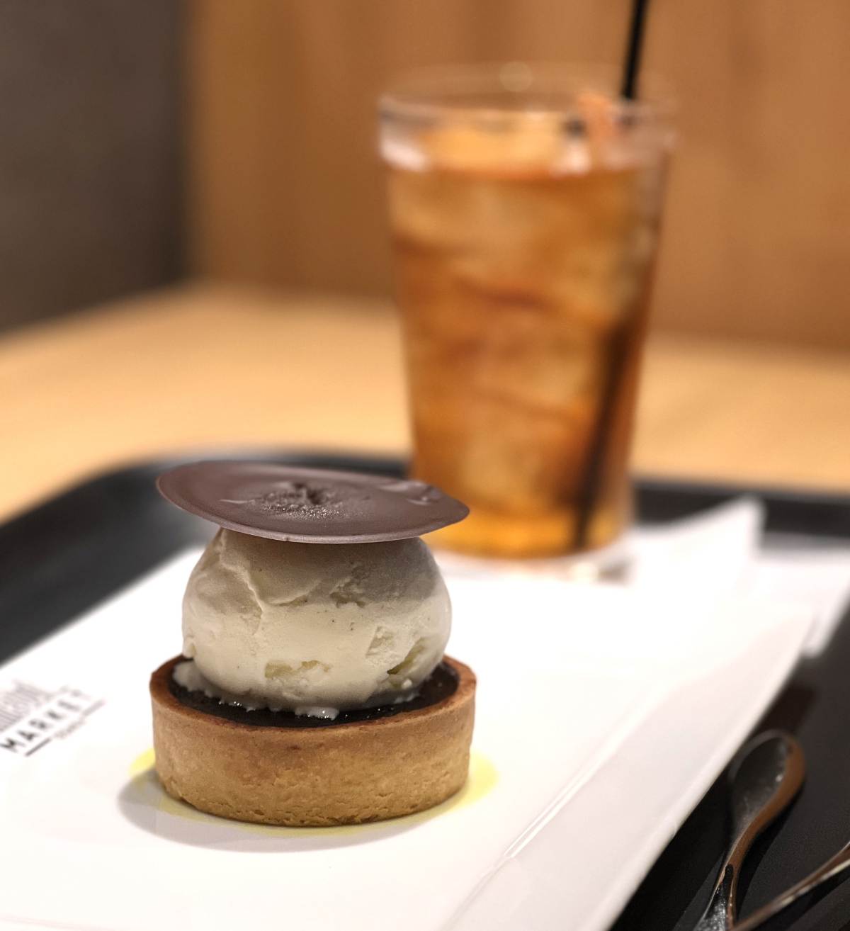 オリーブオイルのチョコレートタルト