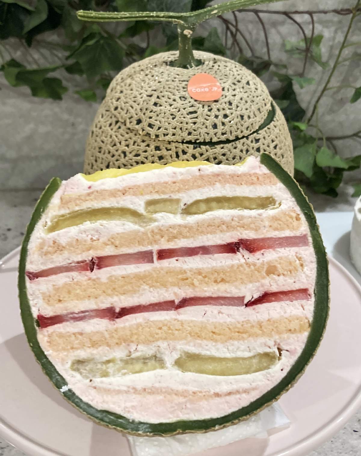 Cake.jp ORIGINAL／ベリー×メロン　クリスマスまるごとメロンケーキ