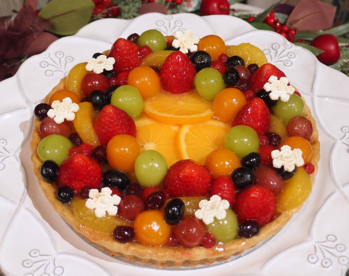 色とりどりのフルーツリースタルト