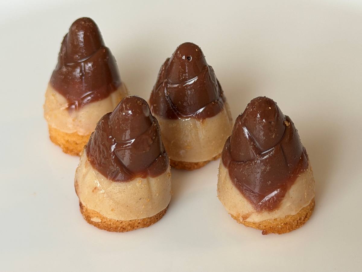 たけのこの里×シェ・シバタ 柚子香るヘーゼルプラリネ